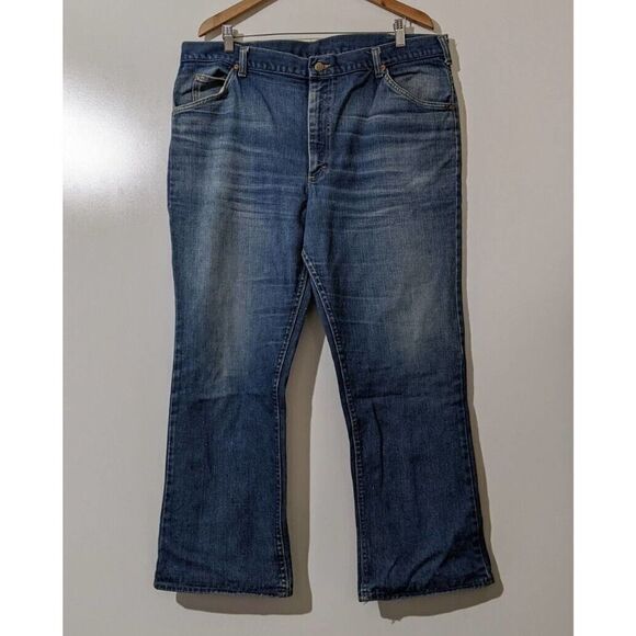 Vintage Lee Men's Medium Dark Wash 100% Cotton Bootcut Jeans Size 38x28 #251 - Picture 1 of 9